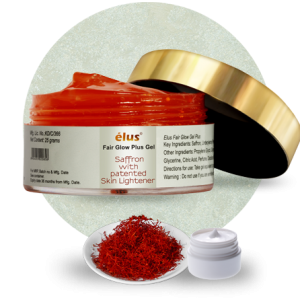 elus saffron low gel with patented skin lighter for best fair skin, make skin fair